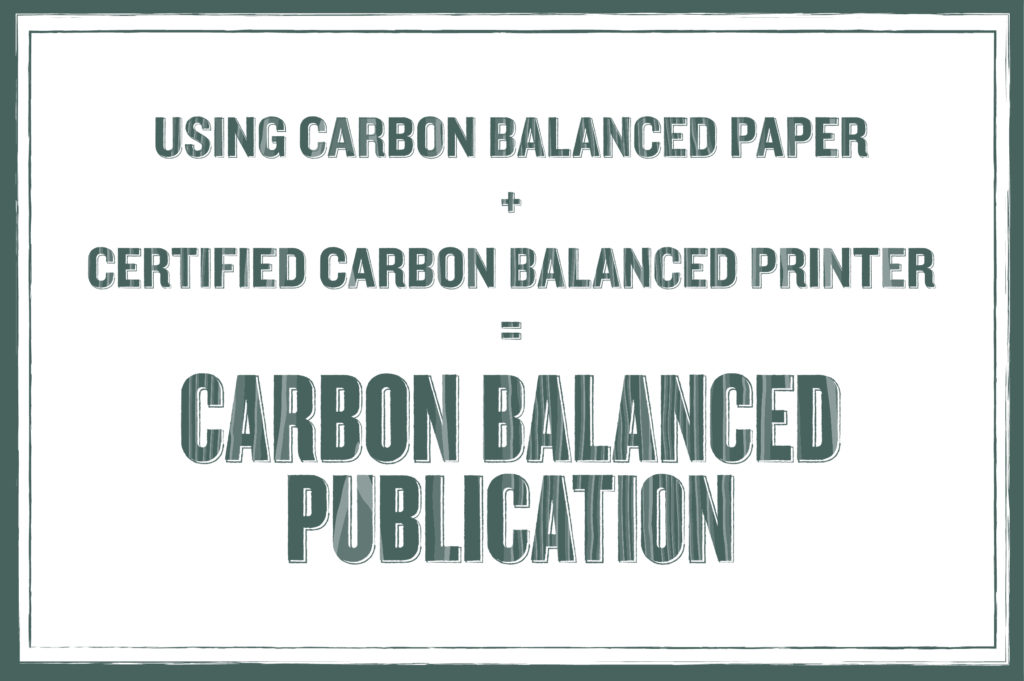 Carbon Balanced Paper Impress Print Services, Hersham, Surrey