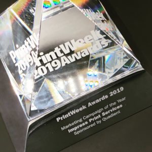 PrintWeek Awards 2019 'Marketing Campaign of the Year'